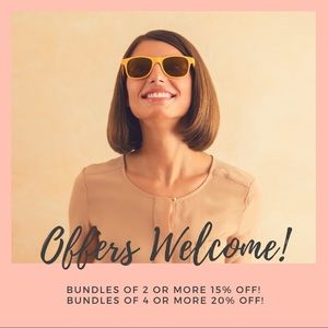 Offers Welcome:) Bundles 2 Or More Receive 15% Off